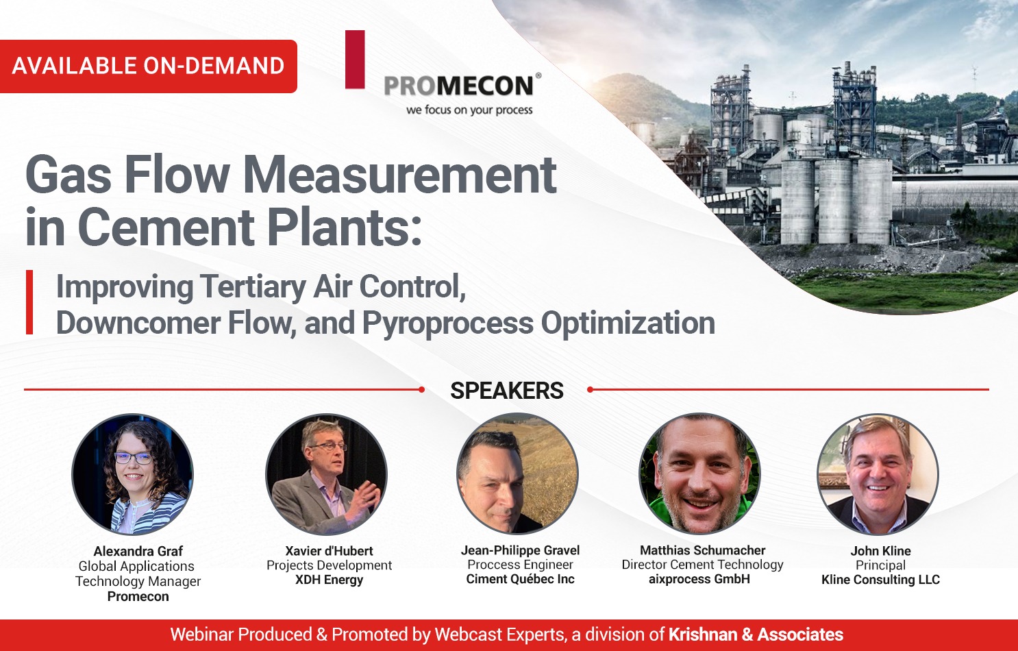 Banner for PROMECON Webinar: Improving Tertiary Air Control, Downcomer Flow, and Pyroprocess Optimization